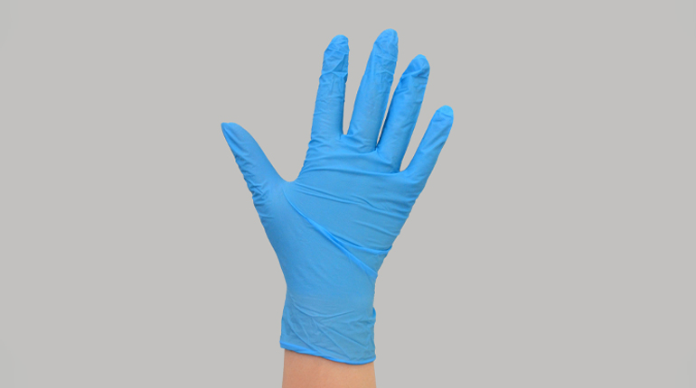Новые нитриловые перчатки Connect Blue Nitrile