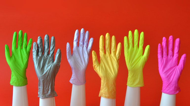 Новые яркие перчатки Safe&Care 