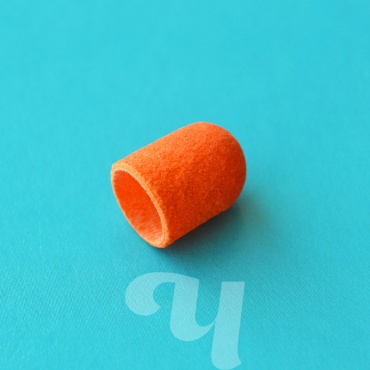 Песочный колпачок оранжевый (тканевая основа)